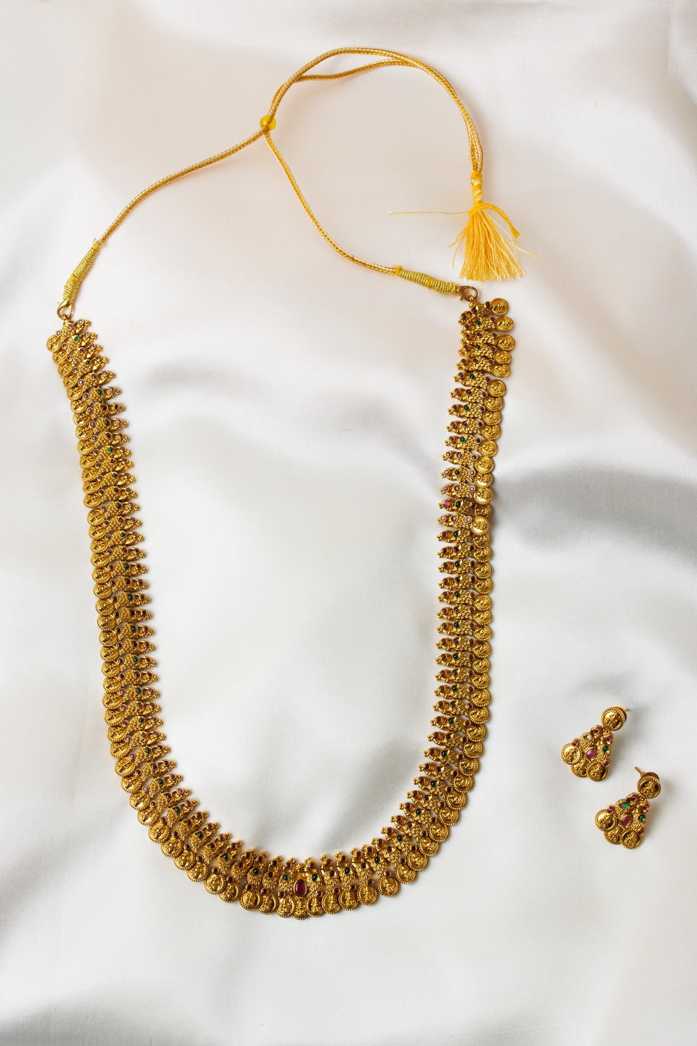 Antique Temple Coin Necklace Set